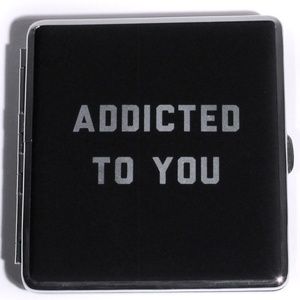 KNOWLITA "ADDICTED TO YOU" Cigarette Case Suede